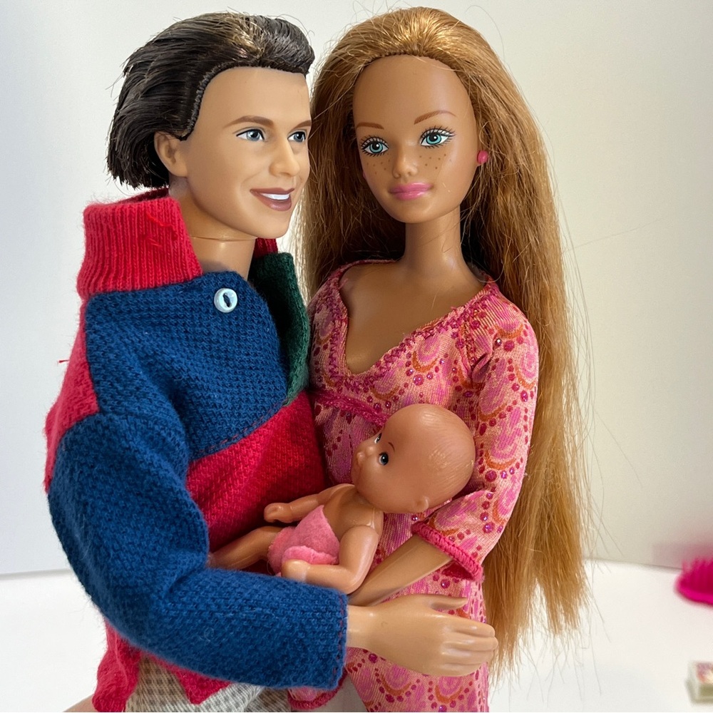 Vintage Barbie Happy Family Neighbourhood Alan Dad & Mom Midge Pregnant No Belly